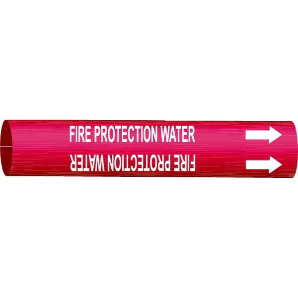 Brady Pipe Mrkr, Fire Protection Water, 10to15In - 4060-H