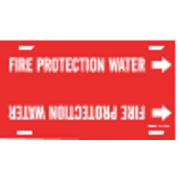 Brady Pipe Mrkr, Fire Protection Water, 10to15In - 4060-H