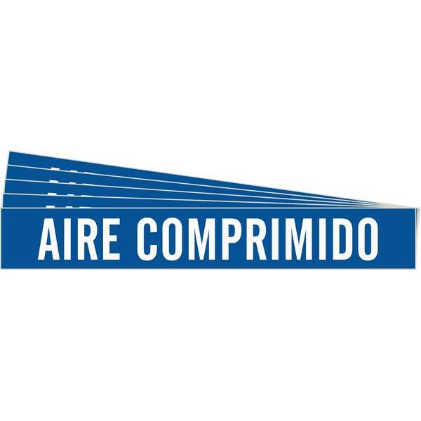 Brady Pipe Marker, White, Aire Comprimido, PK5, 83421-PK - 83421-PK