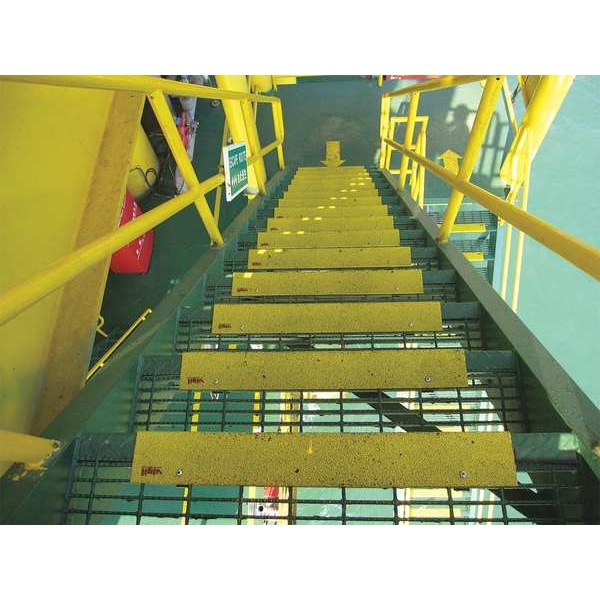 Vigil Antislip Anti-Slip Stair Nosing, Yellow, 23-5/8in W, 02-685 - 02-685