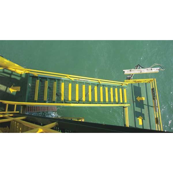 Vigil Antislip Anti-Slip Stair Nosing, Yellow, 23-5/8in W, 02-685 - 02-685