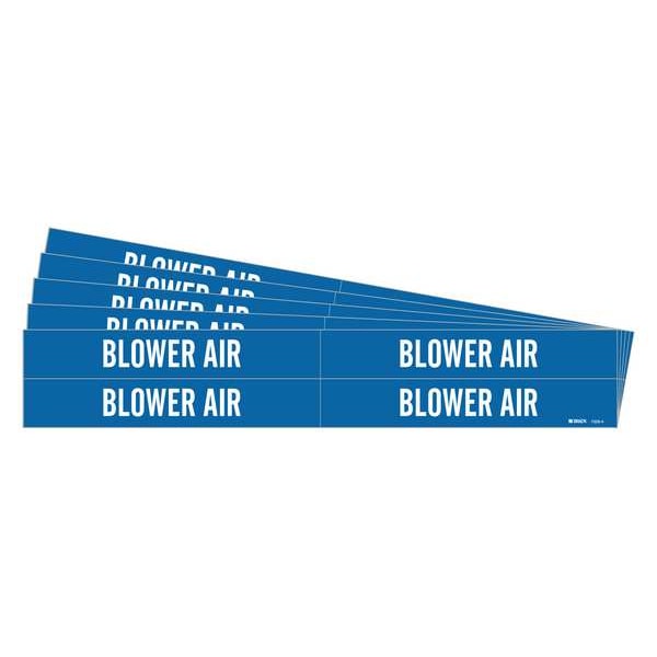Brady Pipe Marker, Adhesive, 1-1/8"H, 7"W, PK5, 7329-4-PK - 7329-4-PK