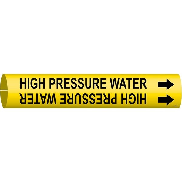 Brady Pipe Markr, High Pressure Water, Y, 4to6 In - 4078-D