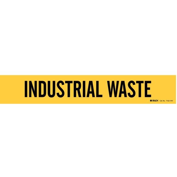 Brady Pipe Markr, Industrial Waste, 8 In or Grtr - 7162-1HV