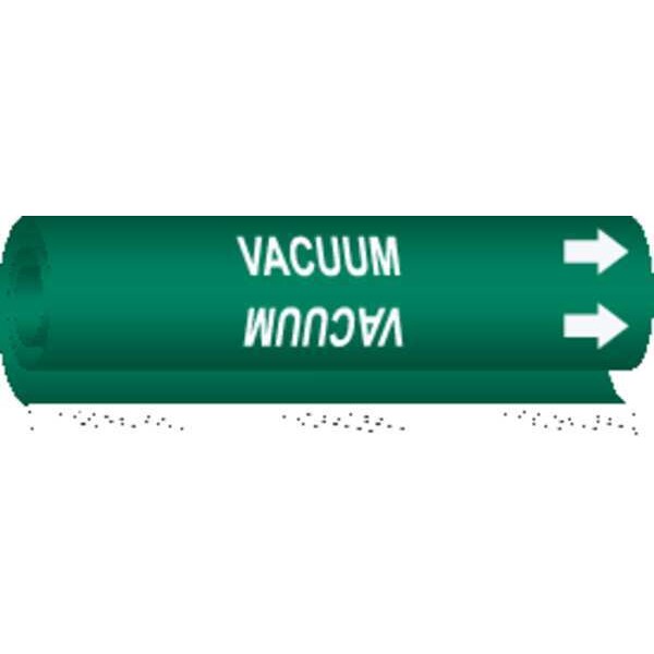 Brady Pipe Marker, Vacuum, Grn, 1-1/2 to 2-3/8 In, 5777-I - 5777-I