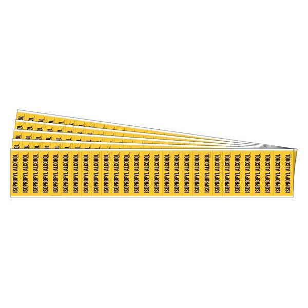 Brady Pipe Marker, Adhesive, 1/2"H, 2-1/4"W, PK5, 91944-PK - 91944-PK