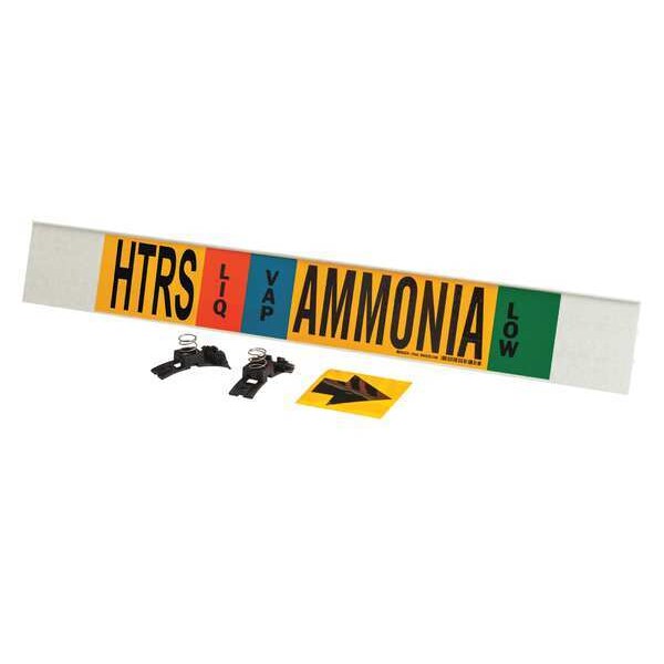 Brady Ammonia Pipe Marker, HTRS, 8In and Above, 59929 - 59929