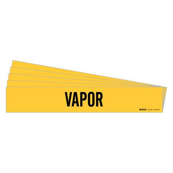 Brady Pipe Marker, PK5, 7294-1HV-PK - 7294-1HV-PK