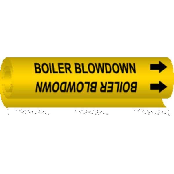 Brady Pipe Mrkr, Boiler Blow Down, 2-1/2 to7-7/8 - 5636-II