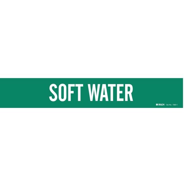 Brady Pipe Markr, Soft Water, Gn, 2-1/2to7-7/8 In - 7265-1