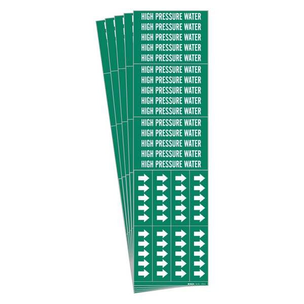 Brady Pipe Marker, PK5, 7370-3C-PK - 7370-3C-PK