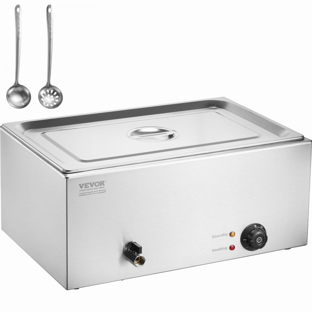 VEVOR Commercial Electric Food Warmer Countertop Buffet 1*19Qt Pan Bain Marie - SYSPBWQPTKQCRX2XJV1
