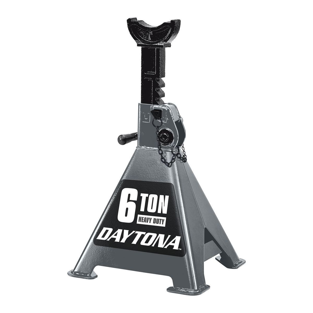 Soportes de gato de trinquete de servicio pesado de 6 toneladas Daytona, gris pizarra - 70594
