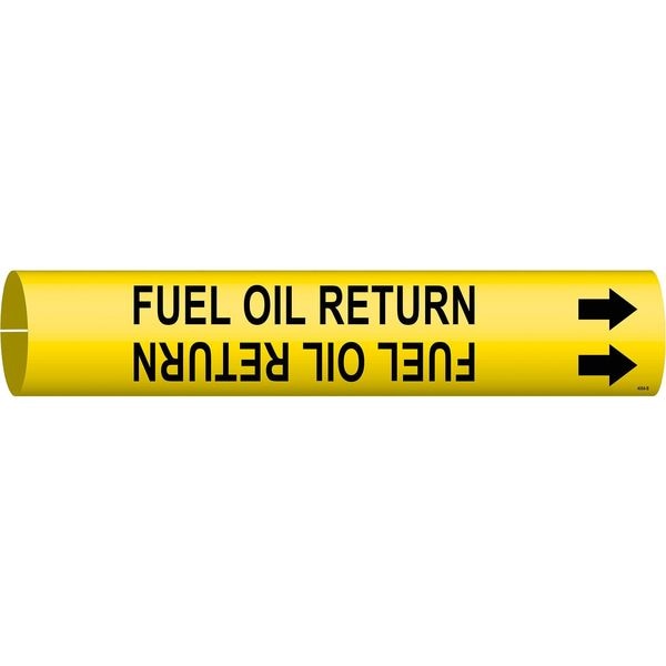 Brady Pipe Mrkr, Fuel Oil Return, 1-1/2to2-3/8In, 4064-B - 4064-B