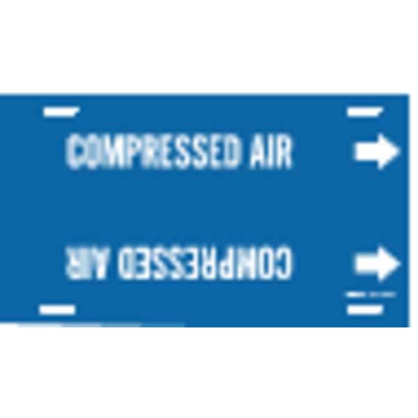 Brady Pipe Markr, Compressed Air, Bl, 6to7-7/8 In - 4034-F
