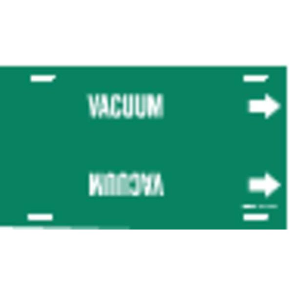 Brady Pipe Marker, Vacuum, Green, 8 to 9-7/8 In - 4147-G