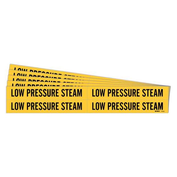 Brady Pipe Marker, Low Pressure Steam, PK5, 7179-4-PK - 7179-4-PK