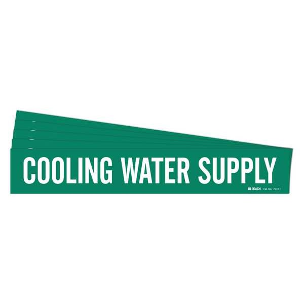 Brady Pipe Marker, Cooling Water Supply, PK5, 7072-1-PK - 7072-1-PK