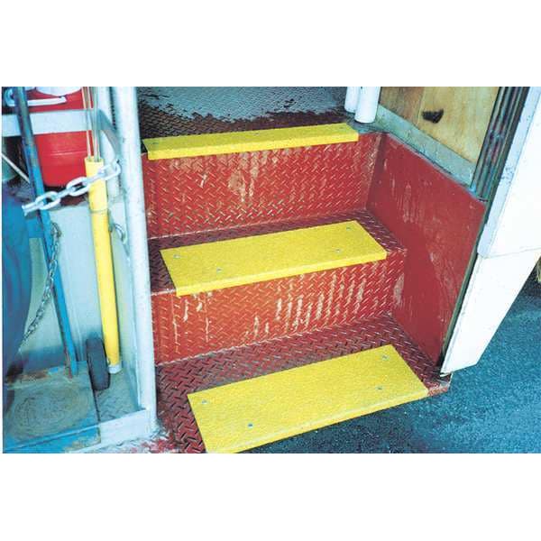 Vigil Antislip Anti-Slip Stair Nosing, Yellow, 23-5/8in W, 02-635 - 02-635