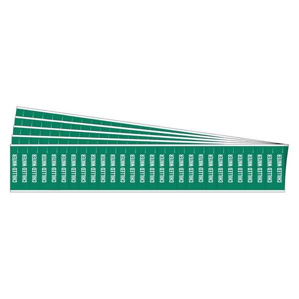 Brady Pipe Marker, Adhesive, 1/2"H, 2-1/4"W, PK5, 91910-PK - 91910-PK