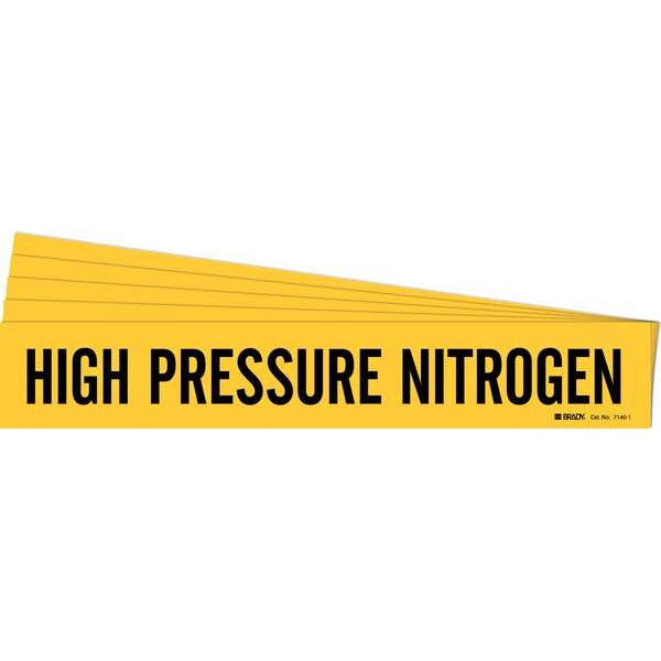 Brady Pipe Marker, High Pressure Nitrogen, PK5, 7140-1-PK - 7140-1-PK