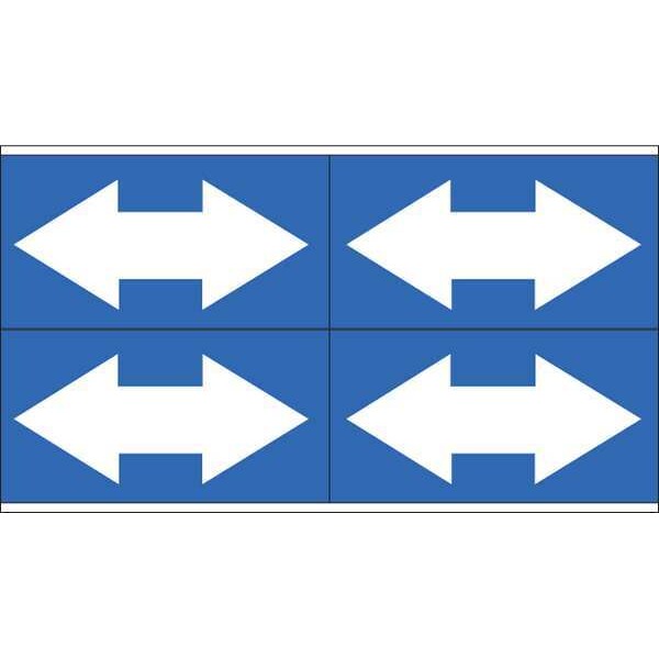 Brady Pipe Marker, 1-1/8in. H x 7in. W, Vinyl, 93248 - 93248
