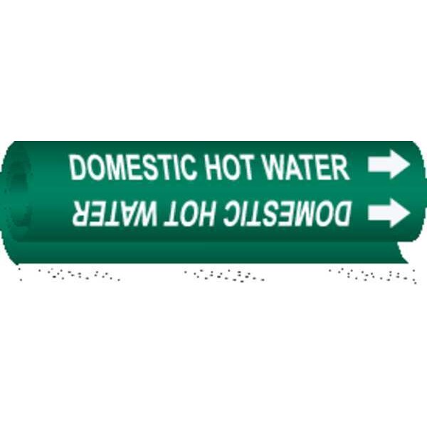 Brady Pipe Marker, Domestic Hot Water, 5815-O - 5815-O