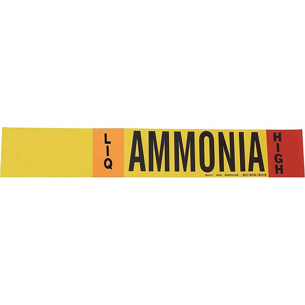 Brady Ammonia Pipe Marker, IIAR, 8In and Above, 90462 - 90462