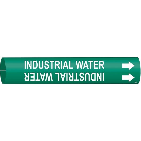 Brady Pipe Mrkr, Industrial Water, 1-1/2 to2-3/8 - 4088-B