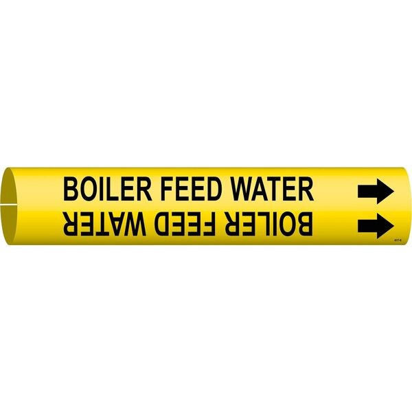 Brady Pipe Mrkr, Boiler Feed Water, 1-1/2to2-3/8, 4017-B - 4017-B