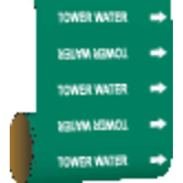 Brady Pipe Marker, Tower Water, Green, 41478 - 41478