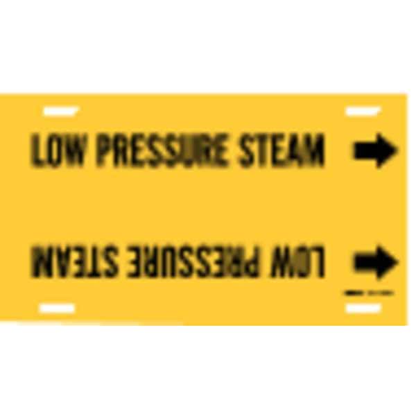 Brady Pipe Mrkr, Low Pressure Steam, 8to9-7/8 In - 4092-G