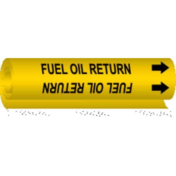 Brady Pipe Mrkr, Fuel Oil Return, 1-1/2to2-3/8In, 5696-I - 5696-I