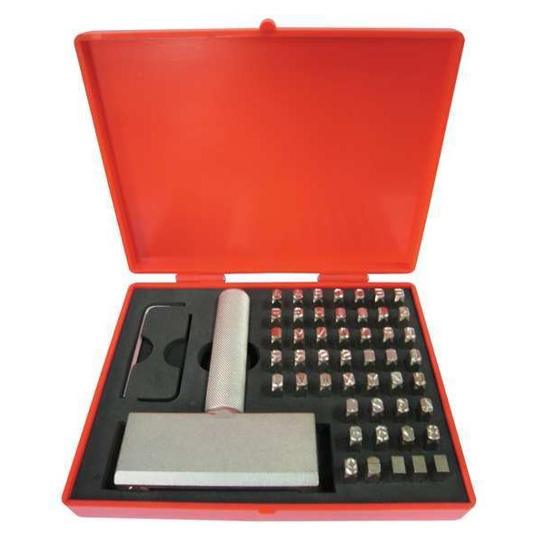 Zoro Select Stamp Holder, 1/4 In. H, Steel - 1F120