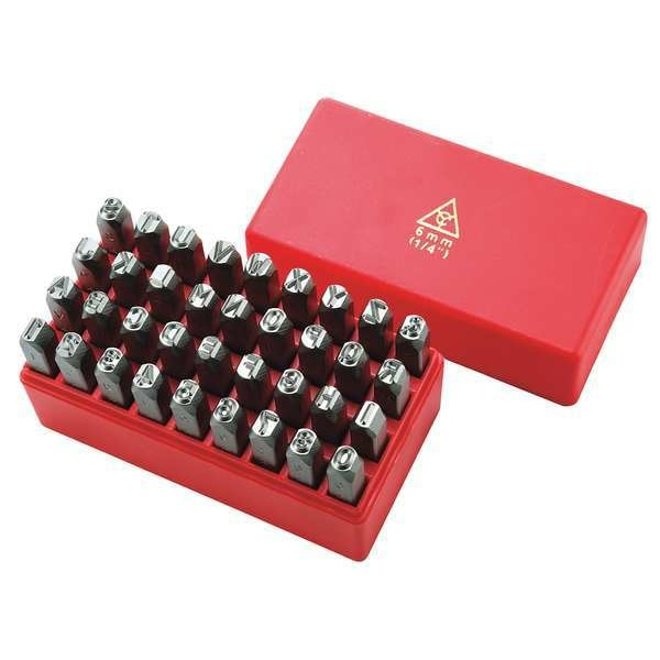 Zoro Select Hand Stamp, 5/16 In, Combo Set - 20Y597