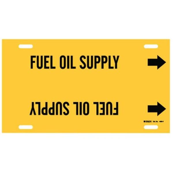 Brady Pipe Markr, Fuel Oil Supply, Y, 6to7-7/8 In - 4065-F