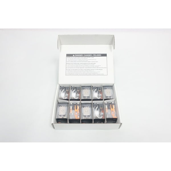 Foto Relay Schneider Electric 24V-CC, Enchufe, Paquete de 10 - 788XBX69C-24D/A283XBX69C
