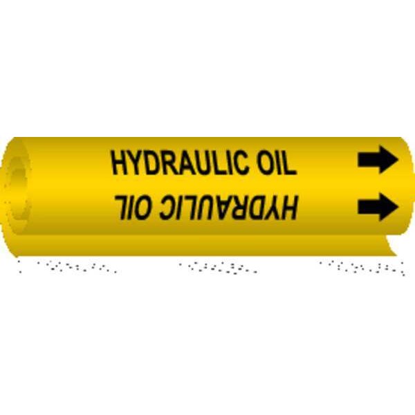 Brady Pipe Markr, Hydraulic Oil, 2-1/2to7-7/8 In - 5711-II