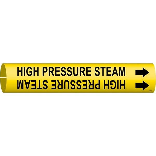 Brady Pipe Markr, High Pressure Steam, Y, 4to6 In - 4077-D