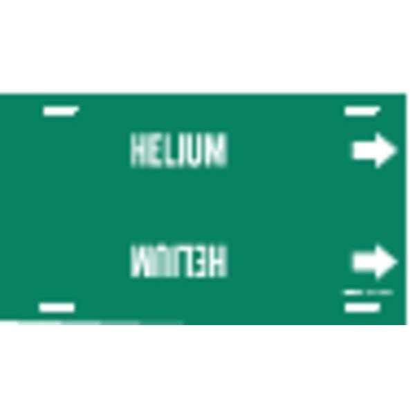 Brady Pipe Marker, Helium, Green, 6 to 7-7/8 In - 4074-F
