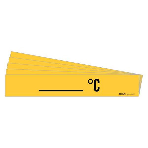 Brady Pipe Marker, Adhesive, Black, C, PK5, 7307-1-PK - 7307-1-PK