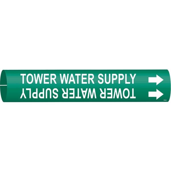 Brady Pipe Mrkr, Tower Water Supply, 3/4 to1-3/8 - 4144-A