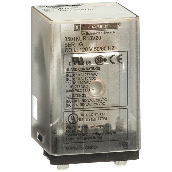 Relé de propósito general Square D, 120VCA, 10A, 11 pines - 8501KUR13V20