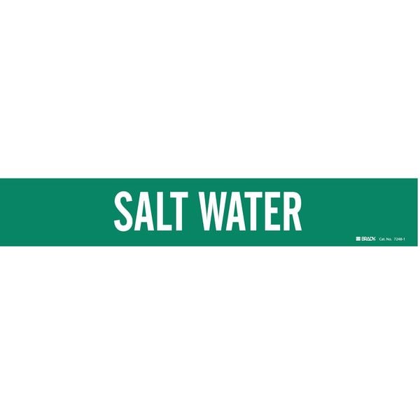 Brady Pipe Markr, Salt Water, Gn, 2-1/2to7-7/8 In - 7248-1