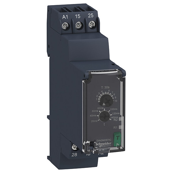 Relé de retardo de tiempo Schneider Electric, 24 a 240V CA/CD - RE22R2QEMR