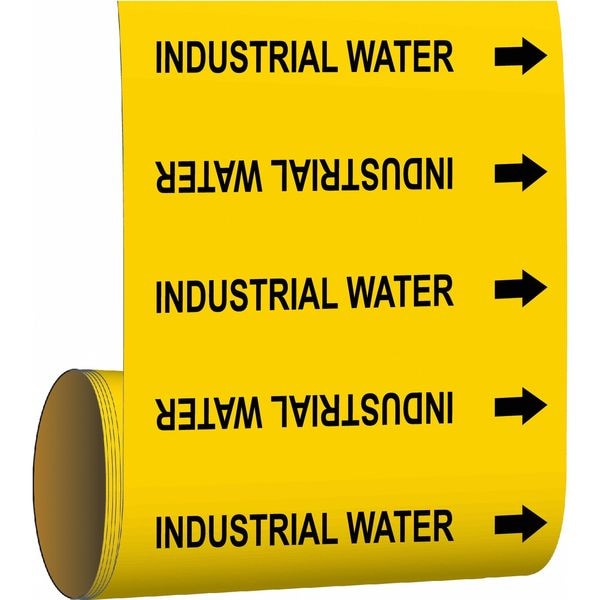 Brady Pipe Marker, Industrial Water, Grn, 41468 - 41468