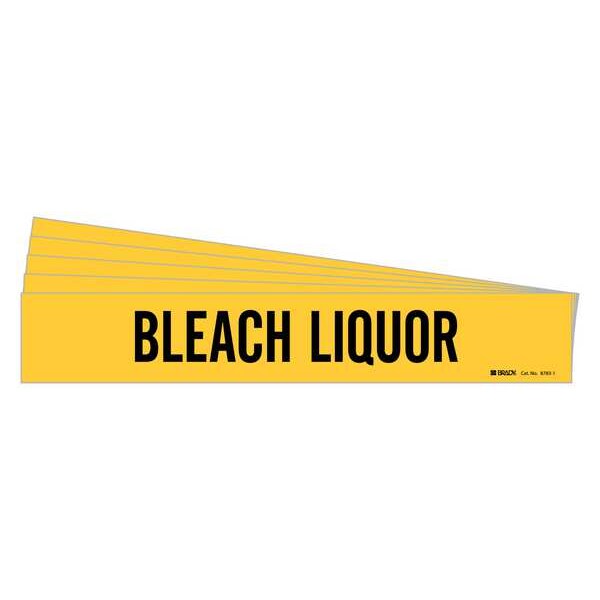 Brady Pipe Marker, Black, Bleach Liquor, PK5, 8783-1-PK - 8783-1-PK
