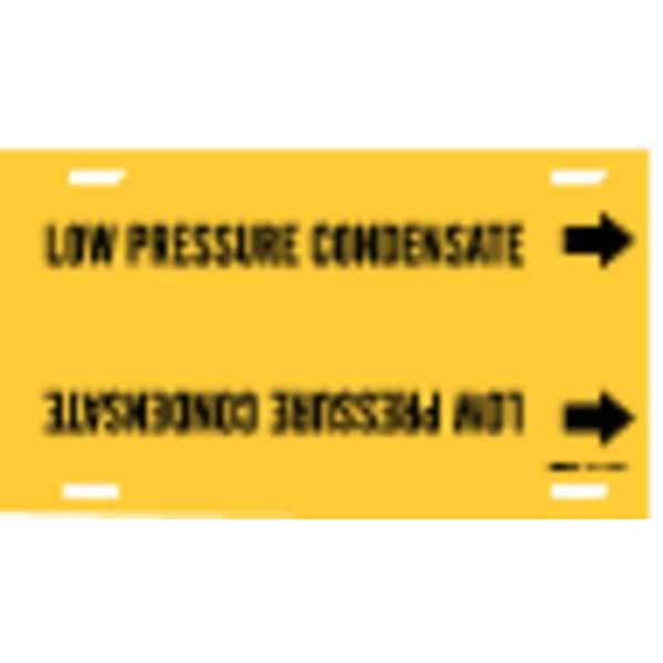 Brady Pipe Marker, Low Pressure Condensate, Yel, 4091-G - 4091-G
