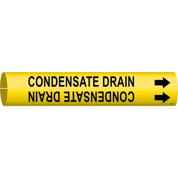 Brady Pipe Mrkr, Condensate Drain, 3/4to1-3/8 In - 4036-A