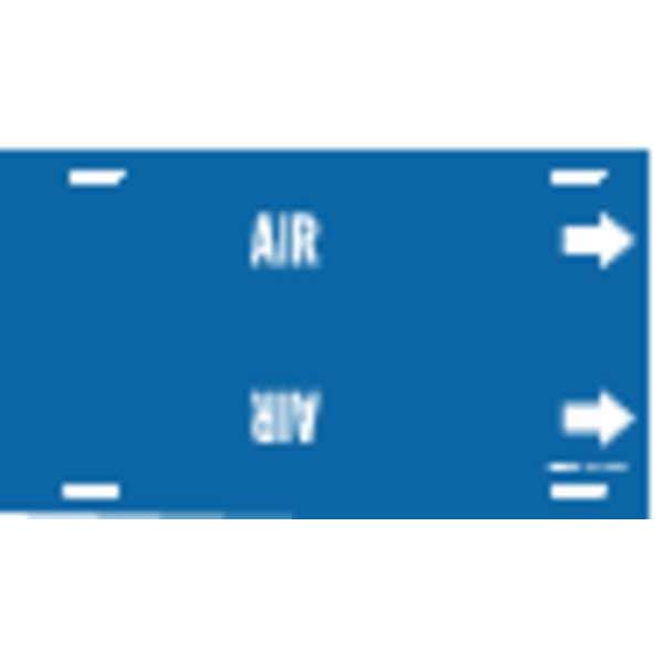 Brady Pipe Marker, Air, Blue, 10 to 15 In - 4002-H
